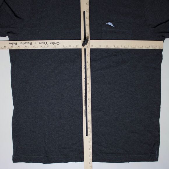 NWT Tommy Bahama Bali Skyline Long Sleeve Pocket T-Shirt Dark Gray Men’s Size S - Picture 8 of 10